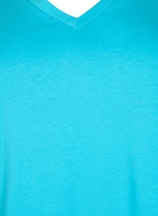 2-pack basic cotton t-shirt, Blue Atoll / Black, Packshot image number 2