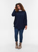 Knitted jumper with round neckline, Navy Blazer, Model image number 2