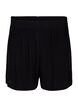 Loose-fitting shorts in viscose, Black, Packshot image number 0