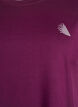 Solid-coloured training T-shirt, Purple, Packshot image number 2