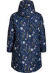 Padded winter jacket with floral print, Blue, Packshot image number 1
