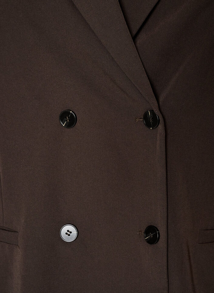 Double-breasted blazer with a loose fit, Brown, Packshot image number 2