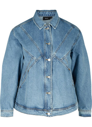 Light denim jacket cotton, Light Blue ASS, Packshot image number 0