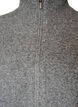 Knitted vest with high collar and zip, Grey, Packshot image number 2