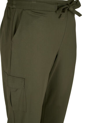 Cargo trousers with big pockets, Forest Night, Packshot image number 2