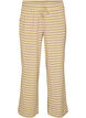 Striped pyjama bottoms with a high waist and wide legs, Yellow, Packshot image number 0
