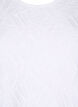 Textured blouse with short sleeves, Bright White, Packshot image number 2