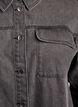 Denim shirt with eyelets on the sleeves, Grey Denim, Packshot image number 2