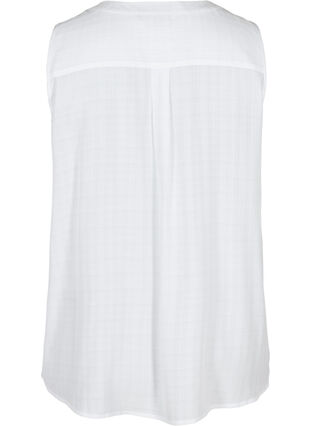 Sleeveless top with tie detail, Bright White, Packshot image number 1