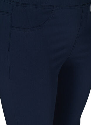 Close-fitting cropped trousers, Navy, Packshot image number 2