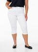 High waisted Amy capri jeans with super slim fit, White, Model image number 2