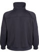 Sporty sweatshirt with high neck and zip, Asphalt, Packshot image number 1