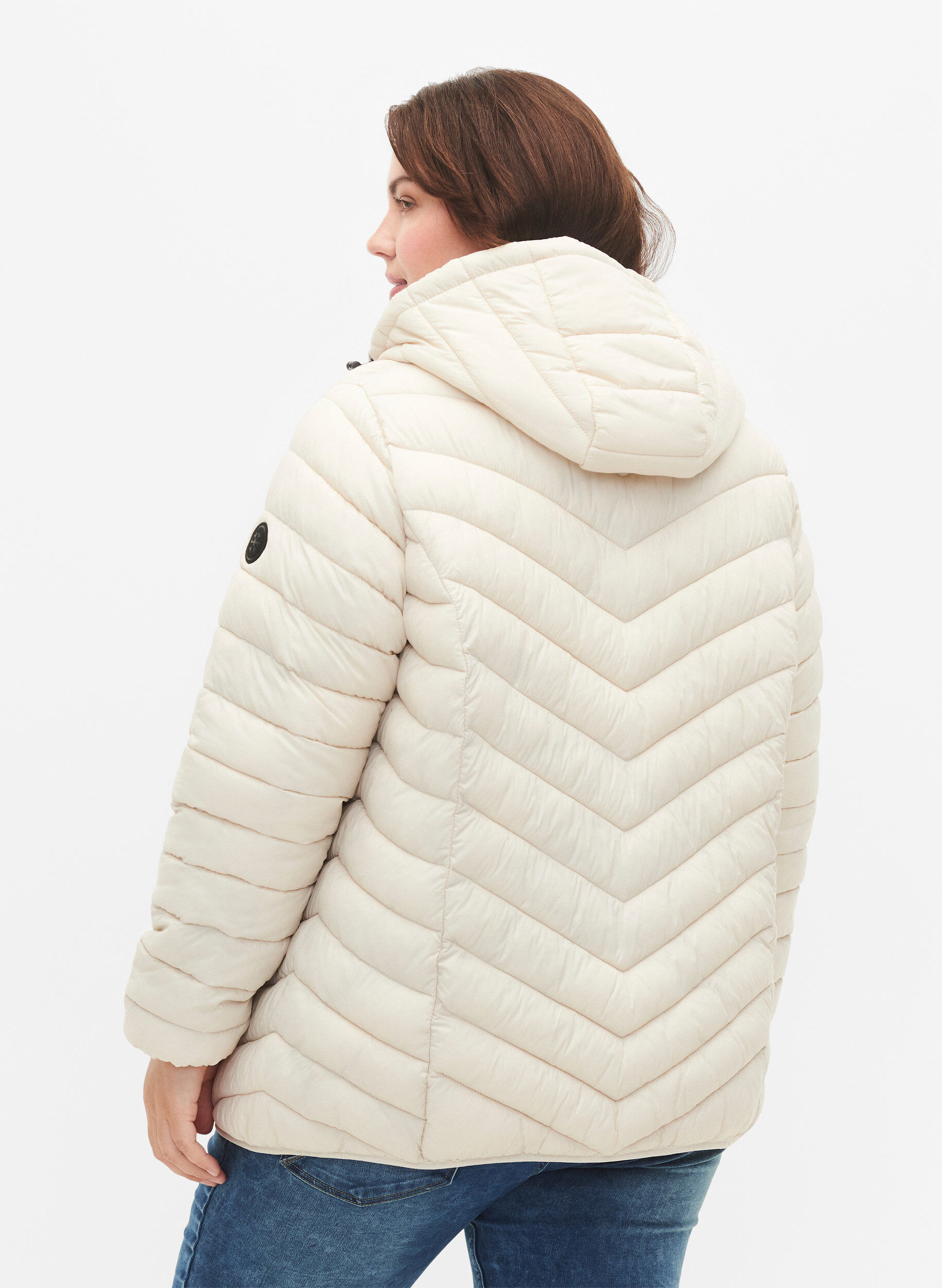 ZizzifashionLightweight jacket with hood, Beige, Model image number 2