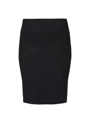 Close-fitting knitted skirt, Black, Packshot image number 1