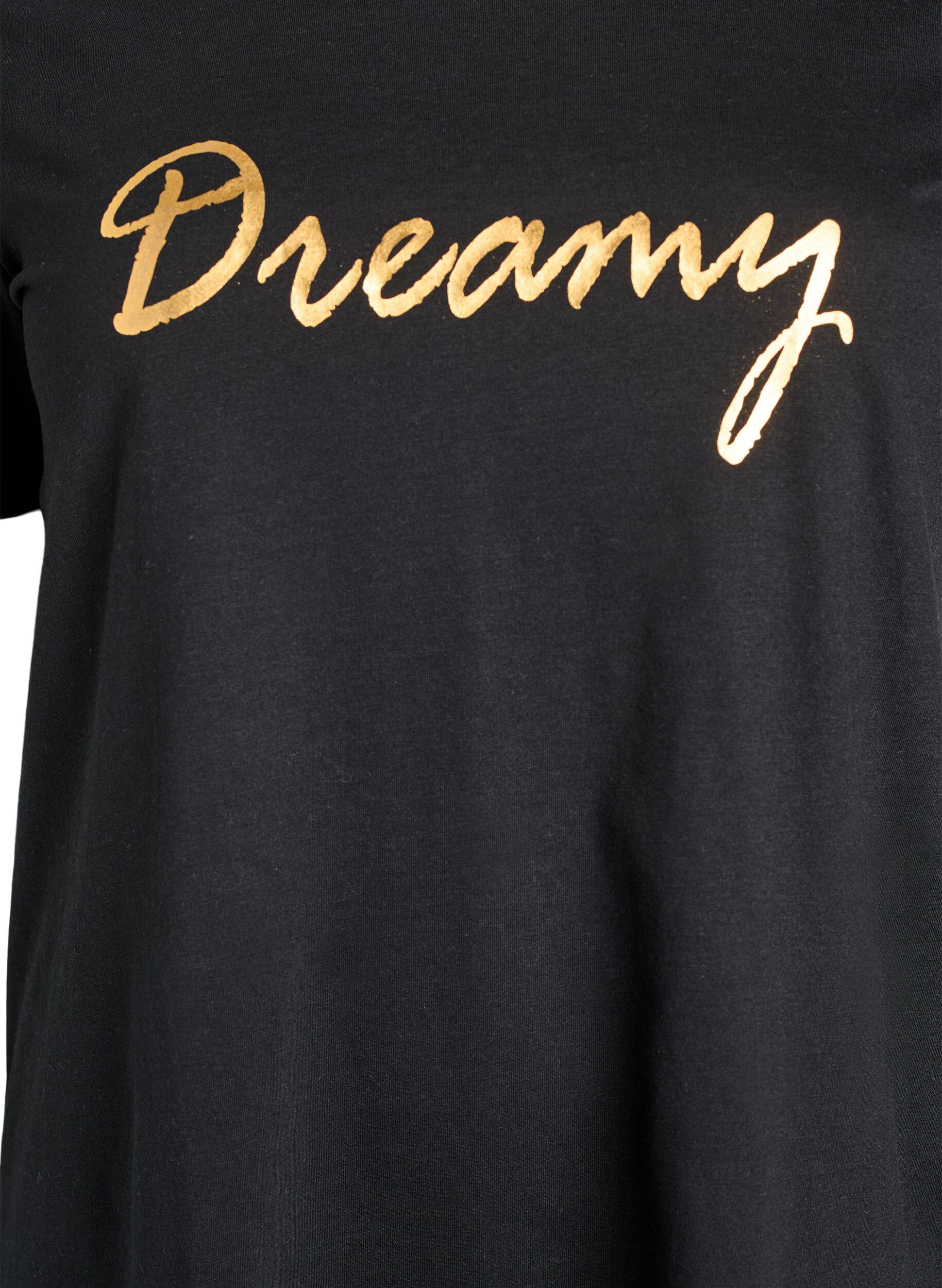 Zizzifashion T-shirt with motif, Black, Packshot image number 2