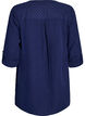 Cotton muslin tunic with broderie anglaise, Blue, Packshot image number 1