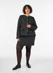 Short boucl&eacute; skirt, Black, Model image number 1