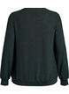 Blouse with herringbone pattern and glitter thread, Green, Packshot image number 1
