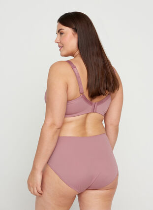 Figa underwired bra with lace, Wistful Mauve, Model image number 1