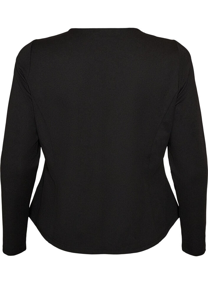 Fitted cardigan with knot fastenings, Black, Packshot image number 1