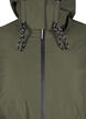 Practical winter jacket with hood and pockets, Green, Packshot image number 2
