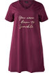 Organic cotton nightgown with v-neck, Red, Packshot image number 0
