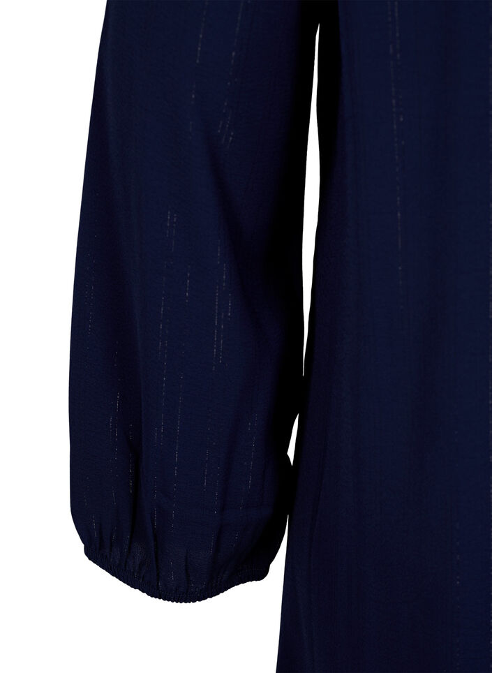 Short dress with ruffles and glitter, Blue, Packshot image number 3