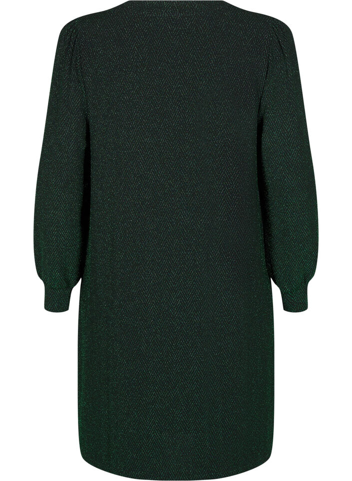 Dress with zigzag pattern and glitter, Scarab ZigZagShimmer, Packshot image number 1