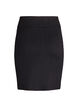 Short knit skirt with a wide waistband, Black, Packshot image number 1