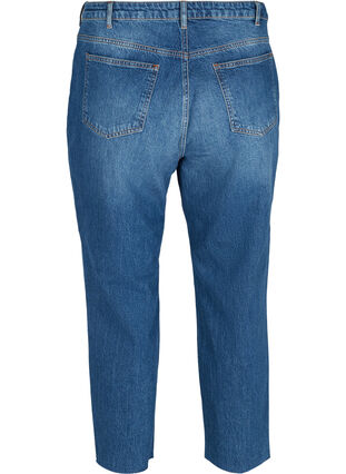 Cropped mom fit Mille jeans with a loose fit, Blue Denim 5, Packshot image number 1
