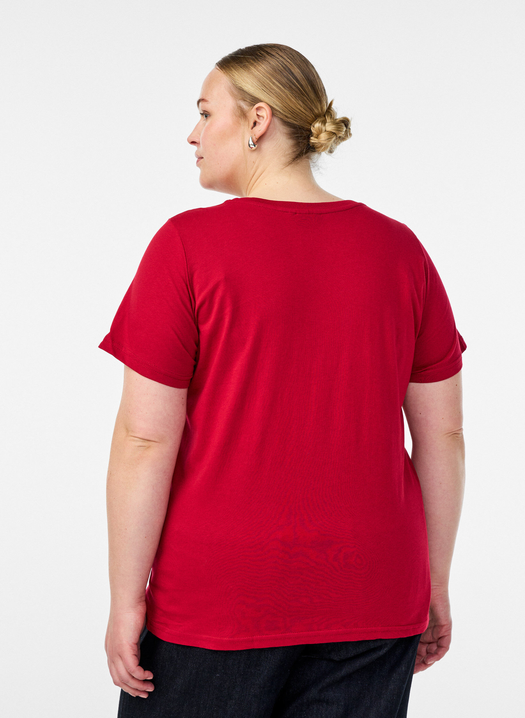 ZizzifashionChristmas t-shirt in organic cotton, Red, Model image number 2