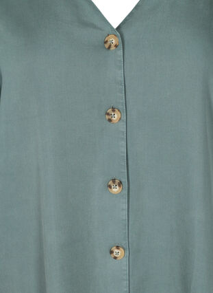 V-neck lyocell shirt, Balsam Green, Packshot image number 2