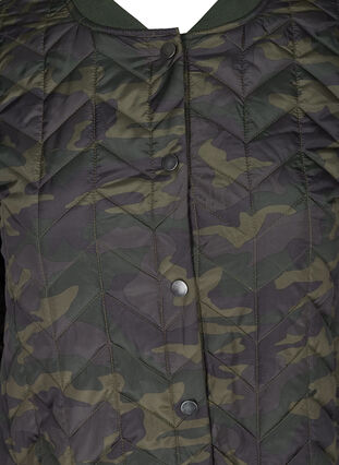 Quilted jacket with a print and button fastening, Camou as sample, Packshot image number 2