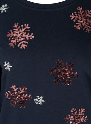 Christmas sweater, Night Sky Snow, Packshot image number 2