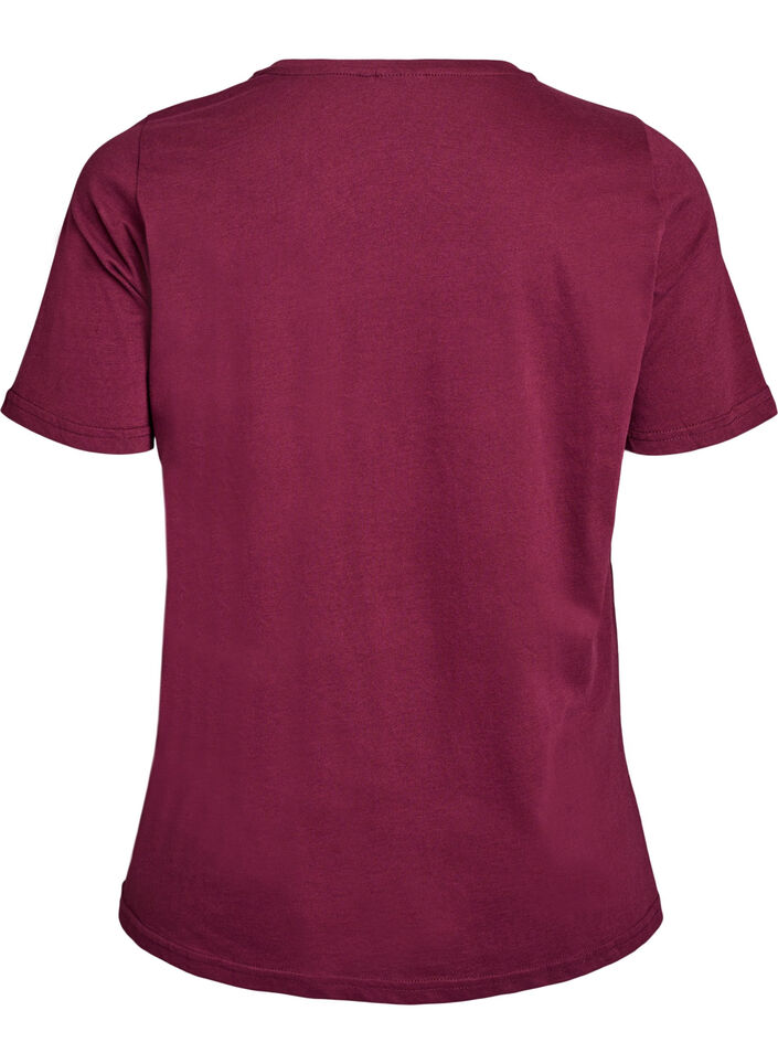 T-shirt with motif, Red, Packshot image number 1