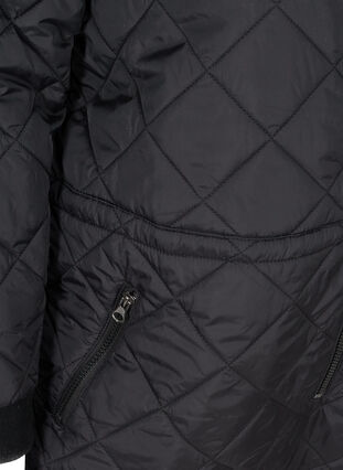 Quilted thermal ski suit with adjustable drawstring, Black, Packshot image number 3