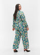 Loose printed viscose trousers, Multi AOP, Model image number 1