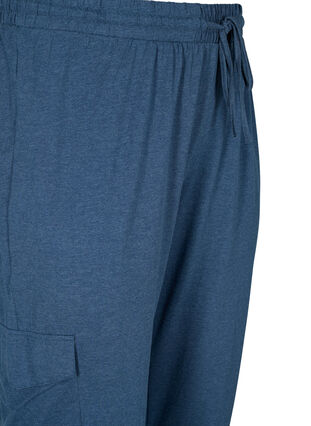 Jogging bottoms with cargo pockets, Insignia Blue Mel. , Packshot image number 2