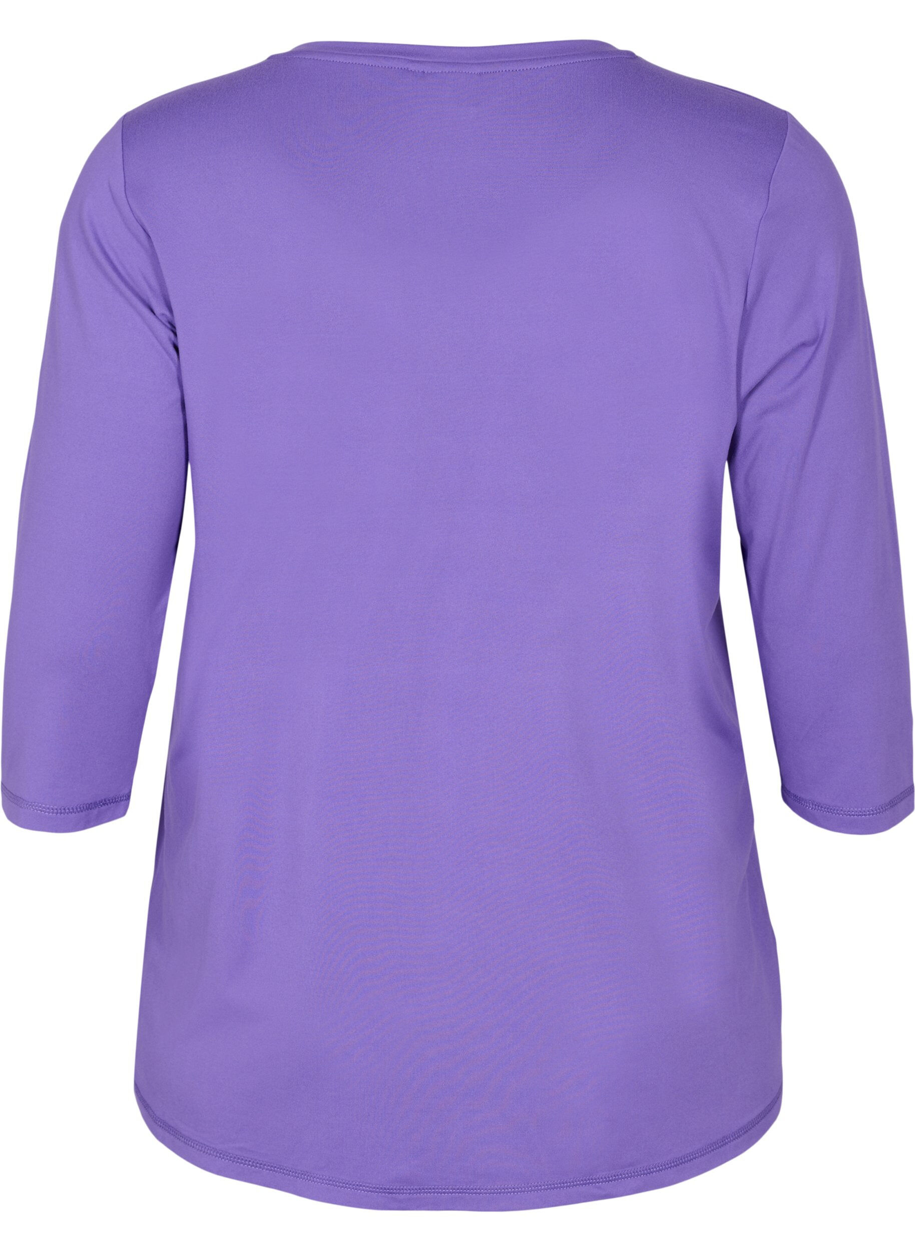 ZizzifashionSports top with 3/4 sleeves, Purple, Packshot image number 1