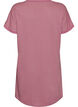 Short textured jersey dress with a round neck, Rose, Packshot image number 1