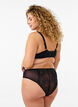 Tai briefs in mesh with lace details, Black, Model image number 1