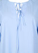 Dress with ties and 3/4 sleeves, Blue Stripe, Packshot image number 2