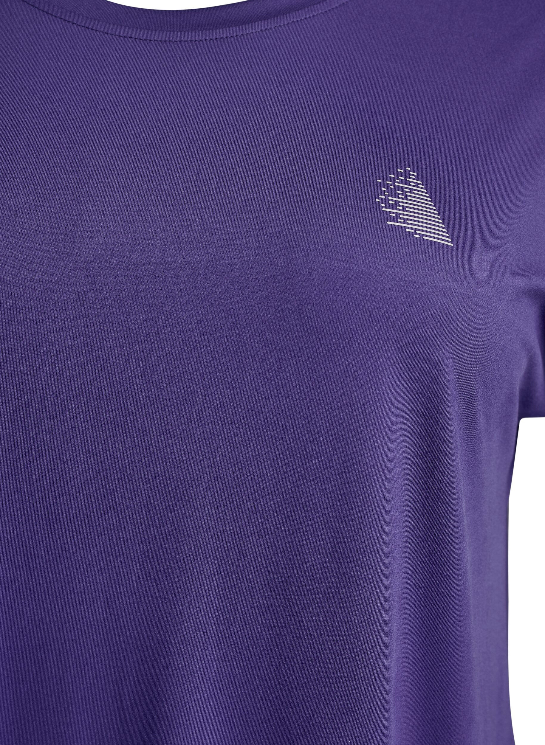 ZizzifashionLong training t-shirt, Purple, Packshot image number 2