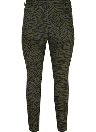 Printed Amy jeans, Green Zebra, Packshot image number 1