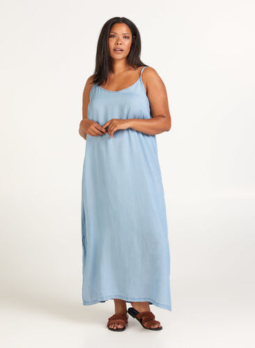 Dress, Light blue denim, Model image number 0