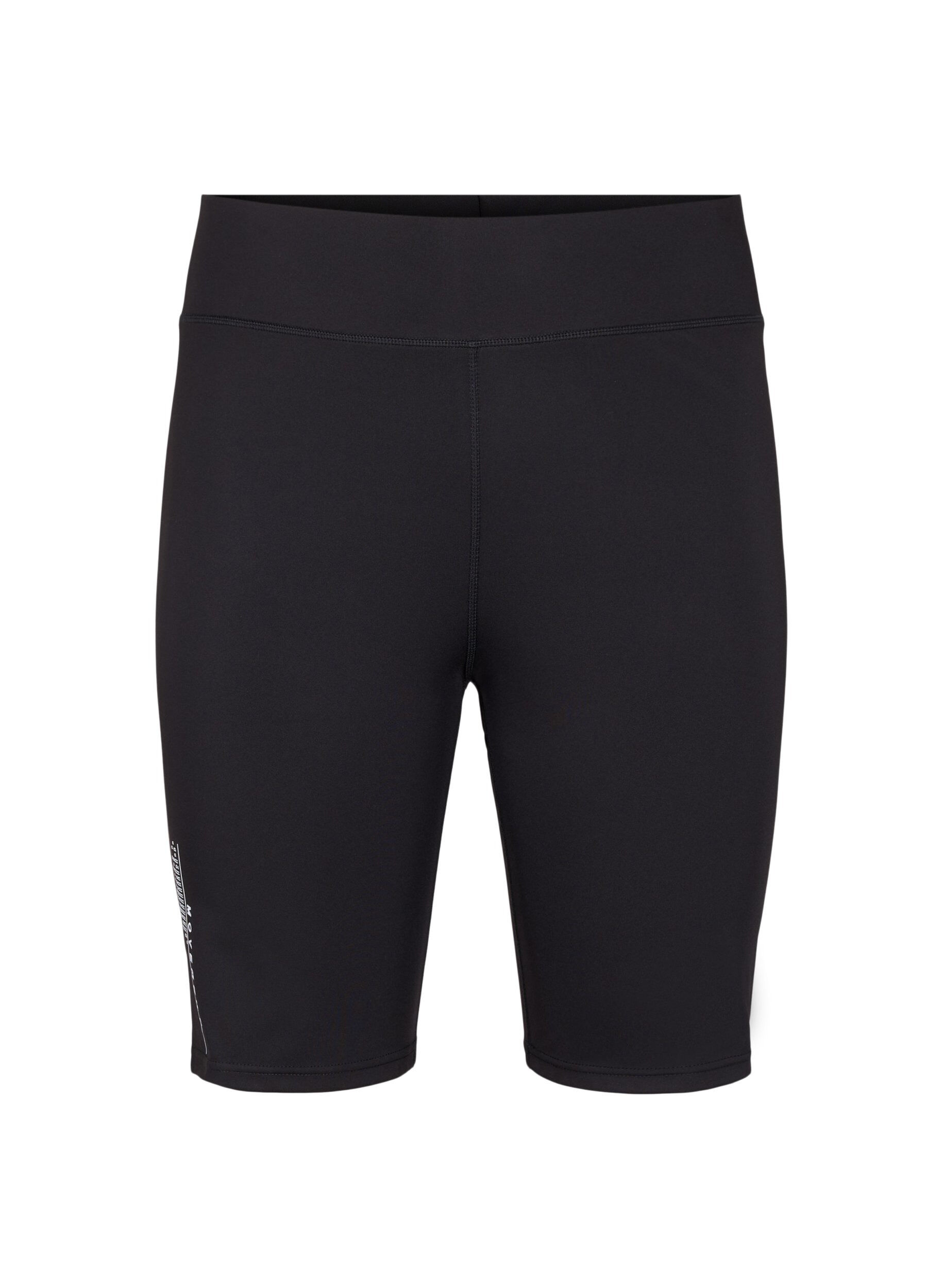 Zizzifashion Tight-fitting workout shorts with logo, Black, Packshot image number 0
