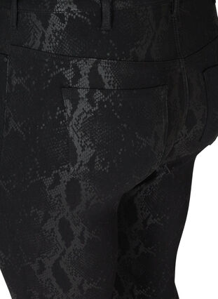 Slim fit printed trousers, Black Snake , Packshot image number 3