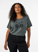 T-shirt with motif, Green, Model image number 0