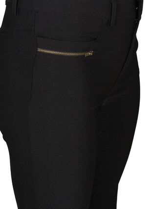 Bootcut trousers with zip details, Black, Packshot image number 2
