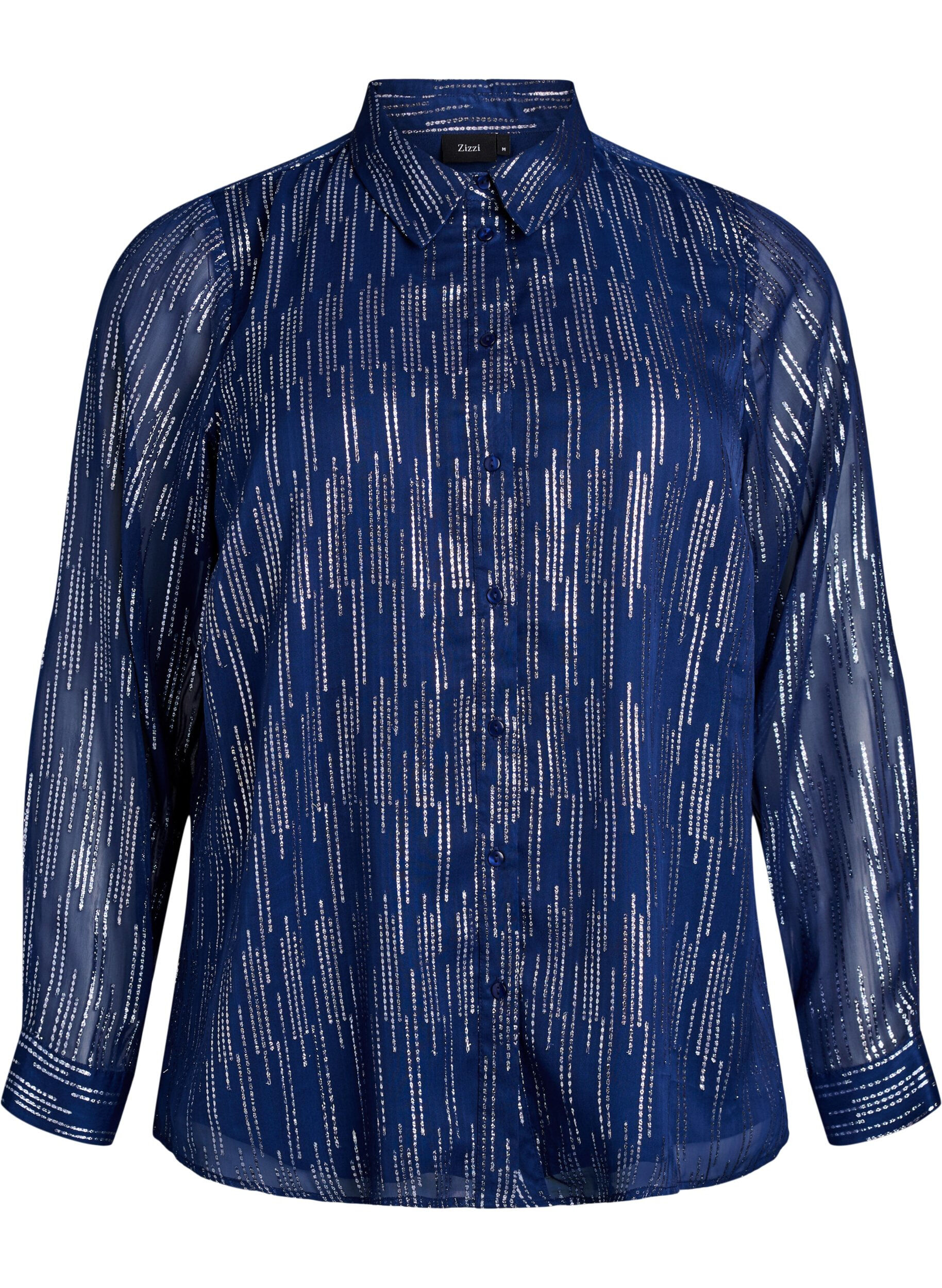 Shirt with glittering pattern